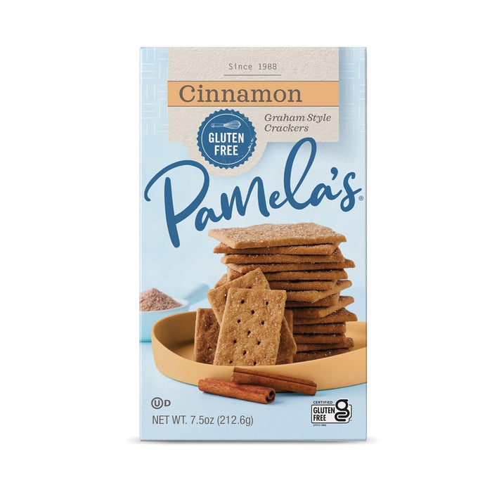 Pamela'S  Grahams Style Crackers Cinnamon  7.5 Oz