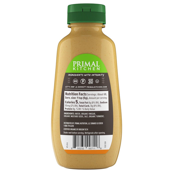 Primal Kitchen Mustard Spicy Brown 12 oz