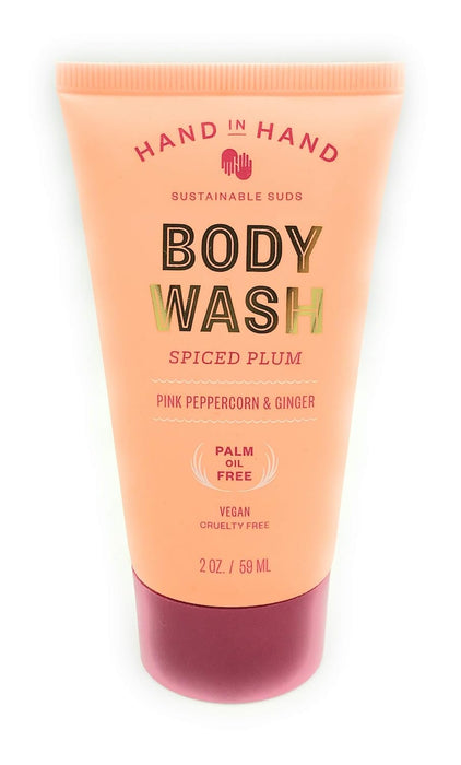 HAND IN HAND Spiced Plum Mini Body Wash, 2 FZ