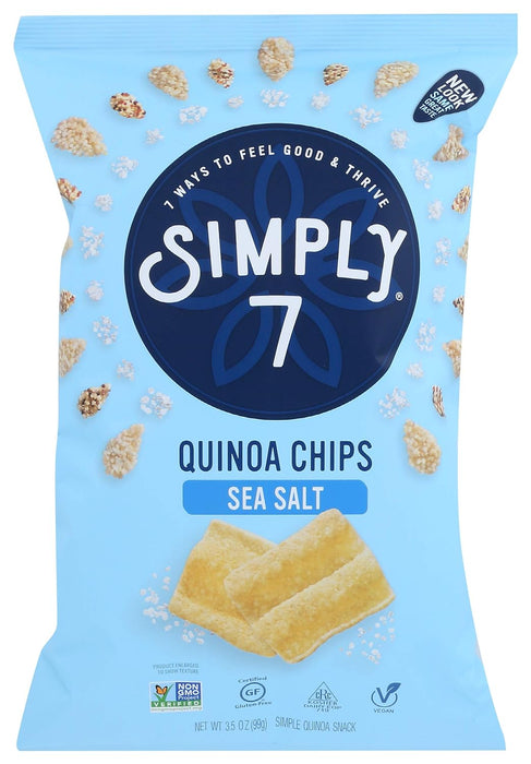 Simply7  7 Chips Quinoa Sea Salt  3.5 Oz