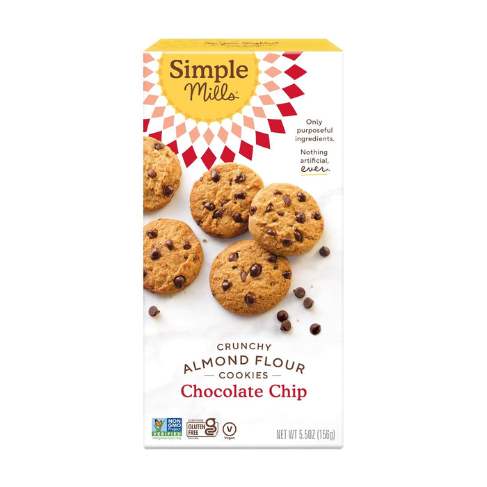 Simple Mills  Cookies Crunchy Chocolate Chip  5.5 Oz