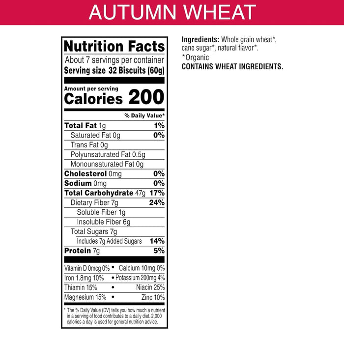 Kashi  Cereal Organic Whole Wheat Promise Autumn Wheat   14 Oz