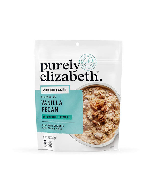 Purely Elizabeth Superfood Collagen Oatmeal; Vanilla Pecan  8 OZ