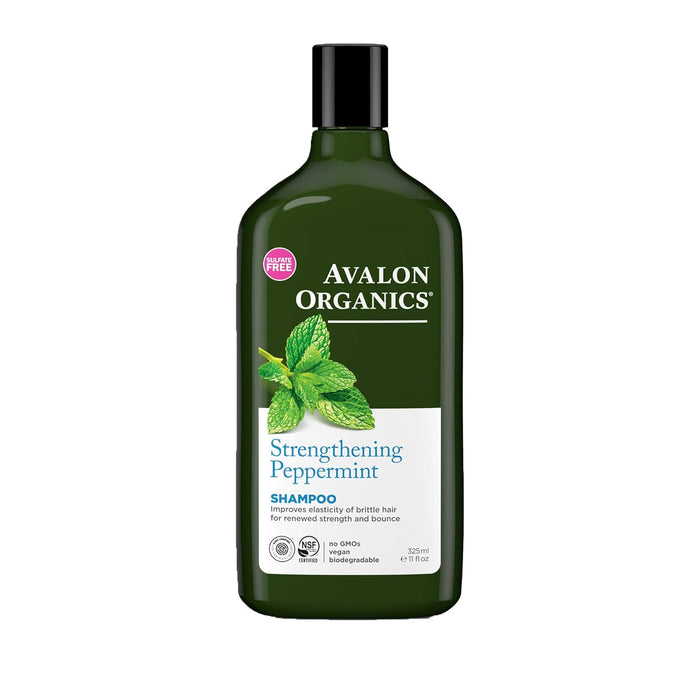 Avalon Organics  Strengthening Shampoo Peppermint  1 Each  11 Oz