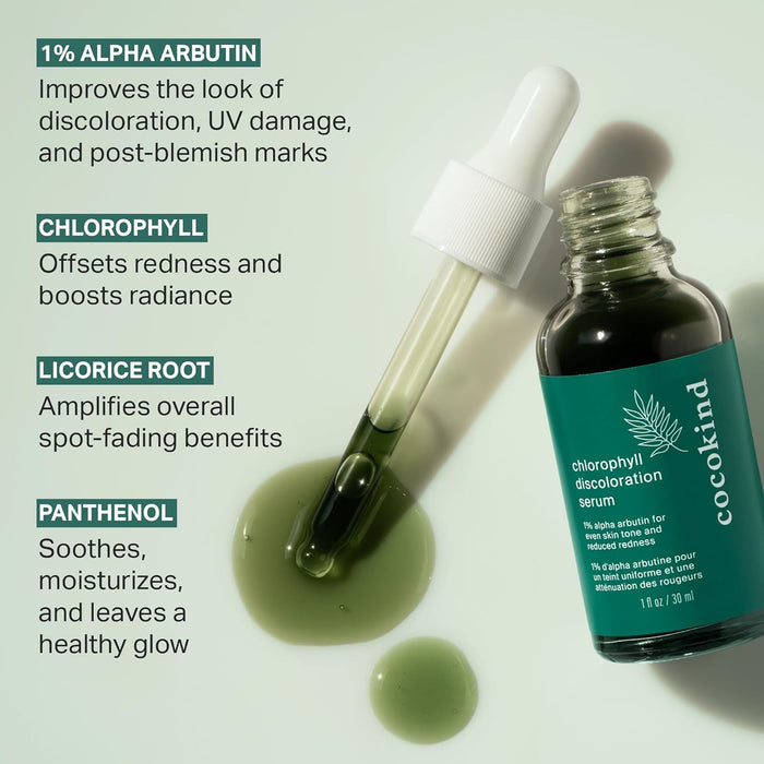 Cocokind Chlorophyll Discoloration Serum to Target Spots 1 fl