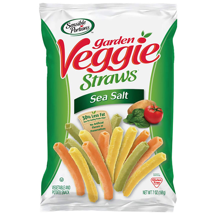 Sensible Portions  Garden Veggie Straws Sea Salt  5 Oz