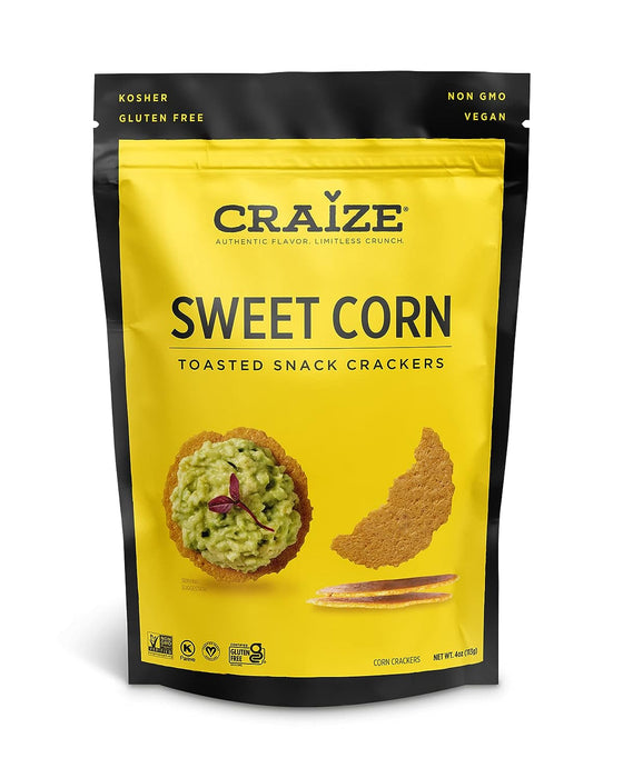 Craize  Toasted Corn Crackers  Sweet Corn  4 Oz