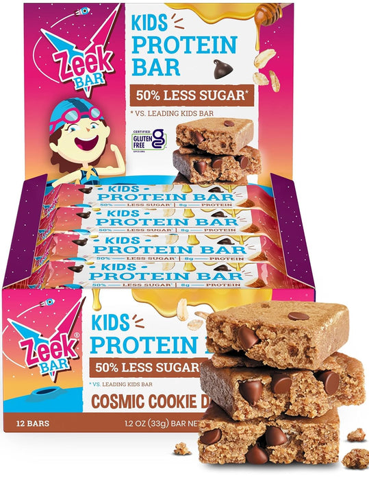 Zeek Bar Protein Bar Kids  Cosmic Cookie Dough 4.7 OZ