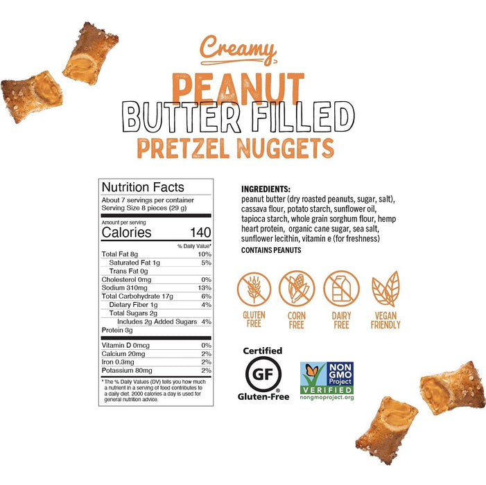 Quinn  Popcorn Pretzels Peanut Butter Nuggets  7 Oz