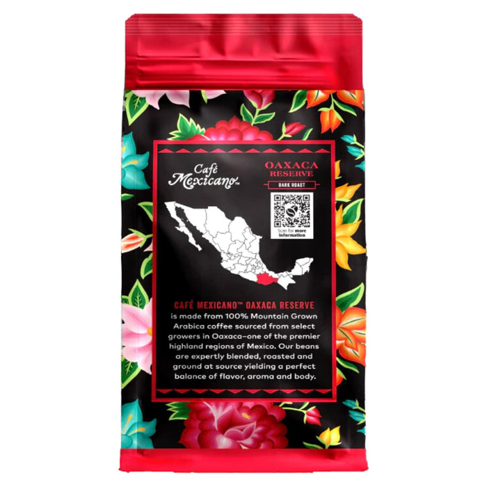 Cafe Mexicano  Oaxaca Reserve Ground Coffee Dark Roast 12 oz