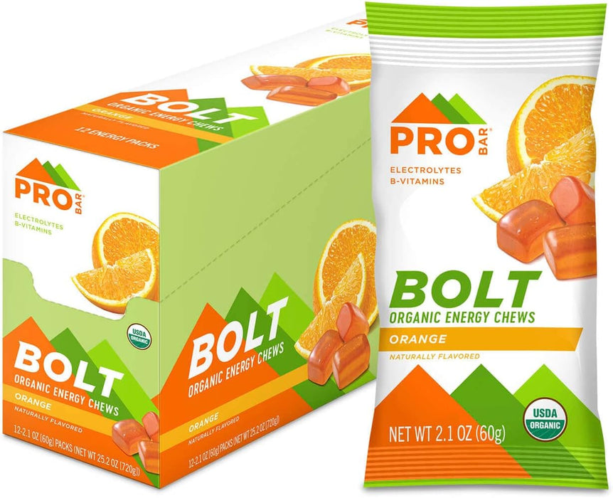 Probar  Bolt Organic Energy Chews Orange   2.1 Oz