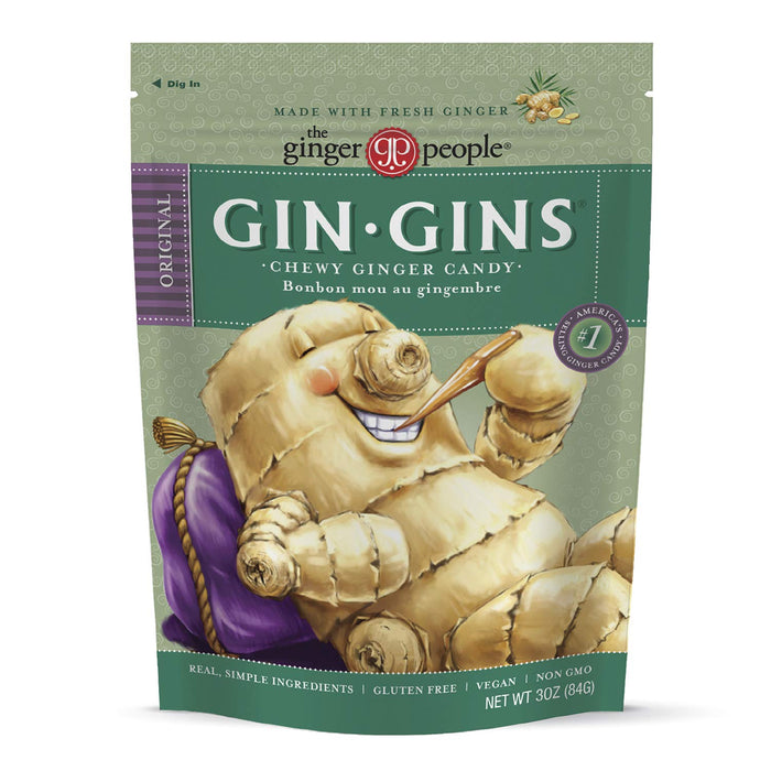 The Ginger People Gin Gins Chewy Original Ginger Candy 3 oz