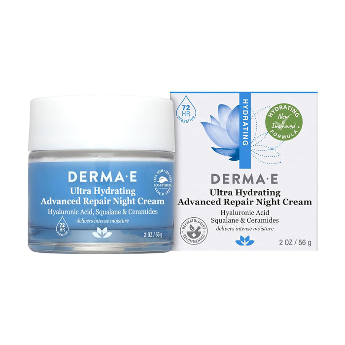 Derma E  Ultra Hydrating Advanced Repair Night Cream  1 Each  2 Oz