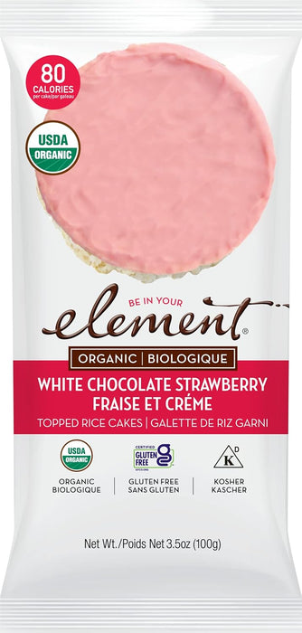 Element  Organic Dipped Rice Cakes Strawberry'N'Cream   3.5 oz