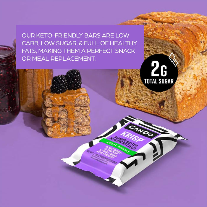 Keto Krisp  Almond Butter Blackberry Jelly Bar   1.59 Oz