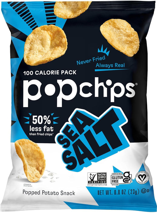 Popchips  Potato Chip Sea Salt  .8 Oz