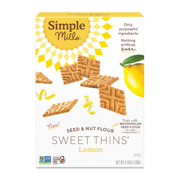 Simple Mills Lemon Sweet Thins 4.25 OZ