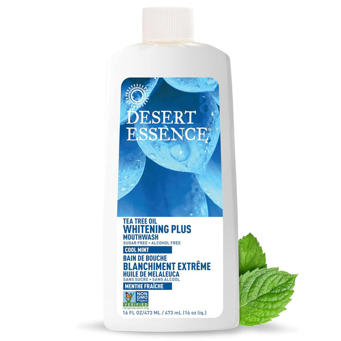 Desert Essence  Whitening Plus Mouthwash With Tea Tree Oil  1 Each  16 Fl Oz.