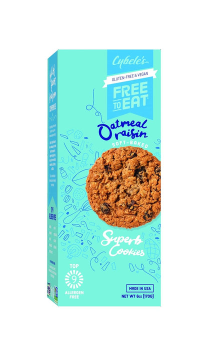 Cybele'S Free To Eat Oatmeal Raisin Cookies 6 Oz
