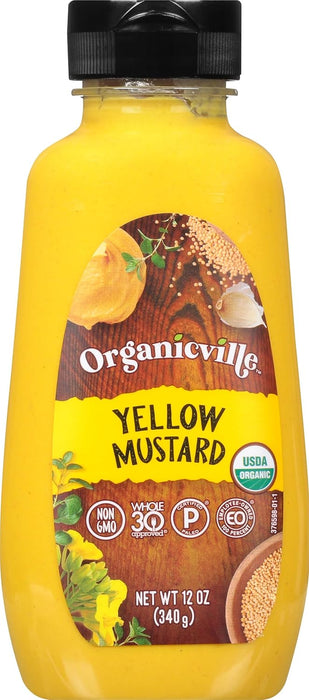 Organicville Organic Yellow Mustard 12 oz