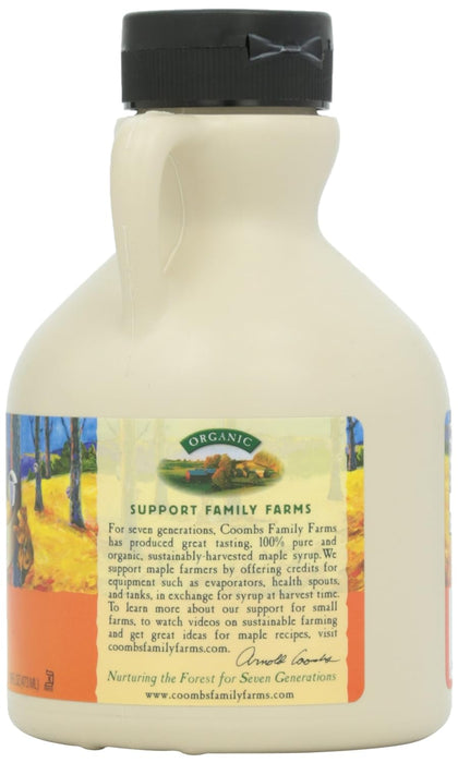 Coombs Family Farms  Organic Grade A Dark Maple Syrup  16 Oz