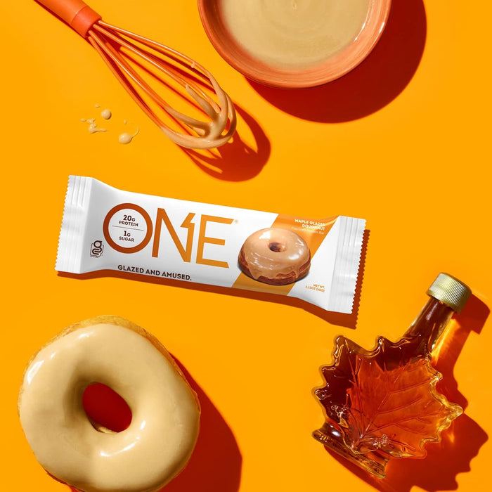 One  Flavored Protein Bar Maple Glazed Doughnut   60 Gr