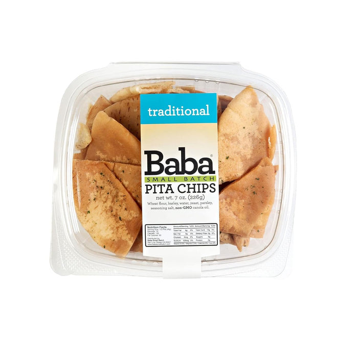 Baba Small Batch  Traditional Pita Chips  7 Oz