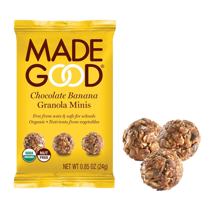 Made Good  Organic Granola Minis Chocolate Banana   5/.85 Oz