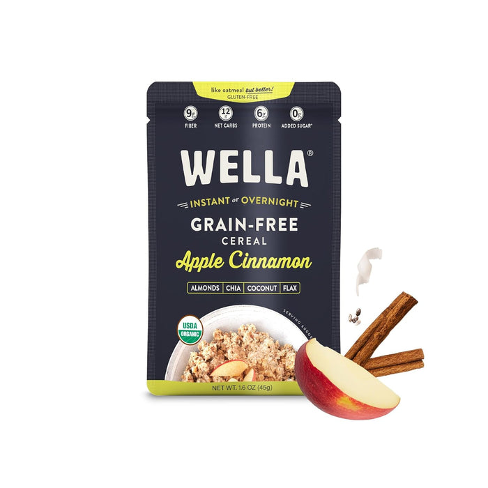 Wella Organic Cereal Apple Cinnamon Single-Serve 1.6 OZ