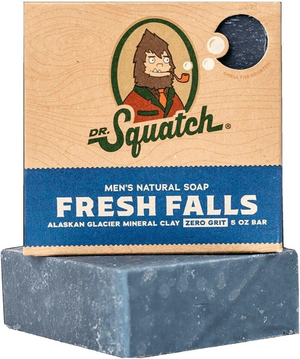 Dr. Squatch All Natural Bar Soap for Men with Zero Grit Fresh Falls 5 OZ