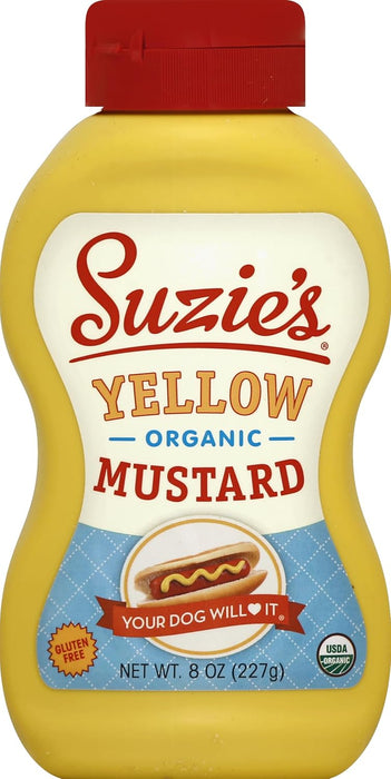 Suzie's Organic Yellow Mustard 8 oz