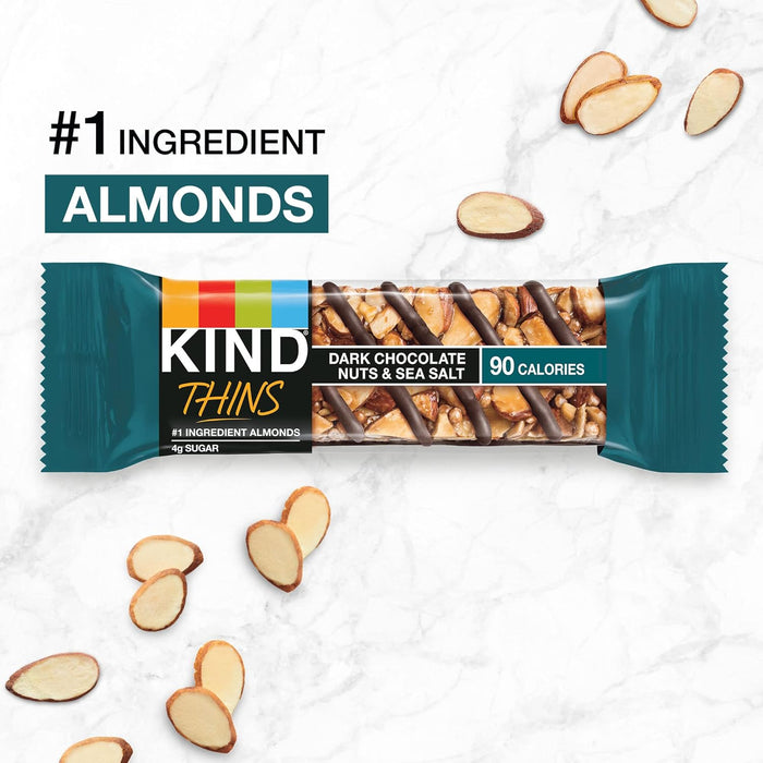 Kind  Thins Dark Chocolate Nuts & Sea Salt Peanut   7.4 Oz