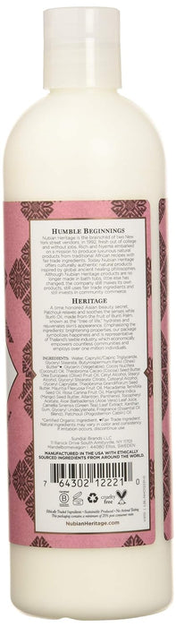 Nubian Heritage  Patchouli & Buriti Body Lotion Bottle  1 Each  13 Oz