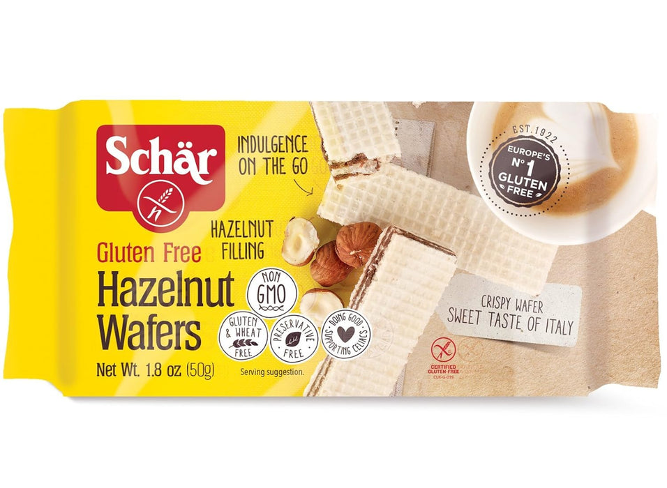 Schar  Gluten Free Hazelnut Wafers  1.8 Oz