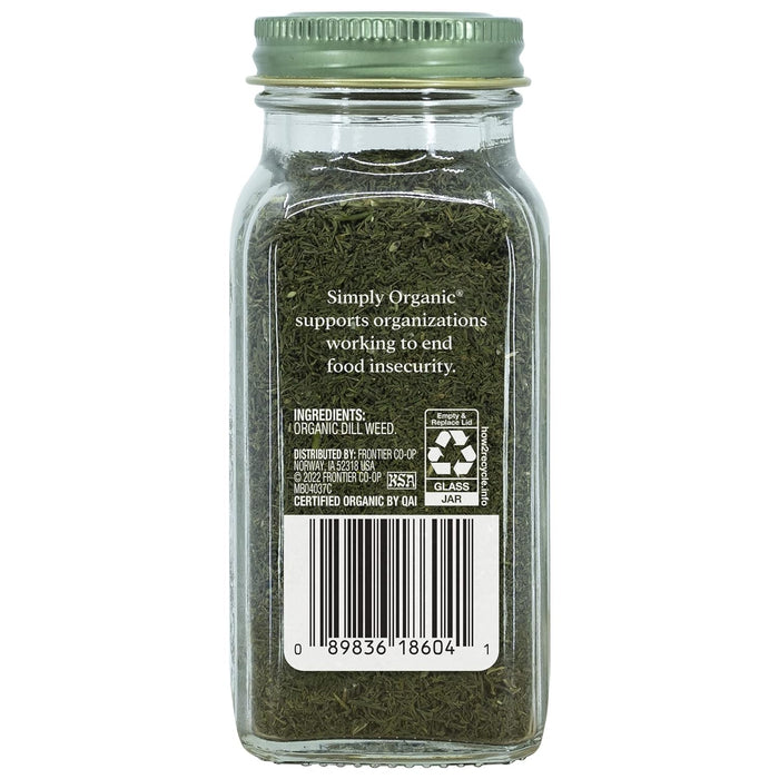 Simply Organic  Seasoning Mix Dill Weed  .81 Oz