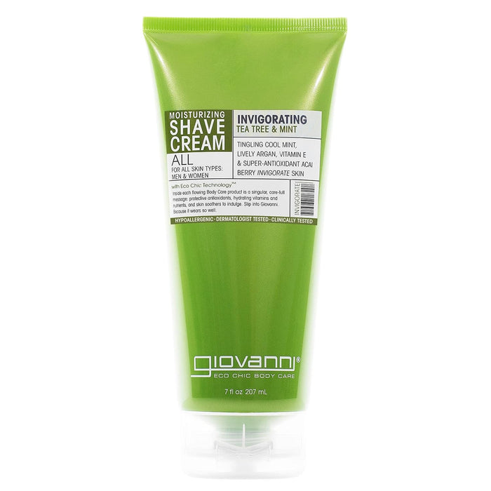 Giovanni  Moisturizing Shave Cream Tea Tree And Mint 7 Fl