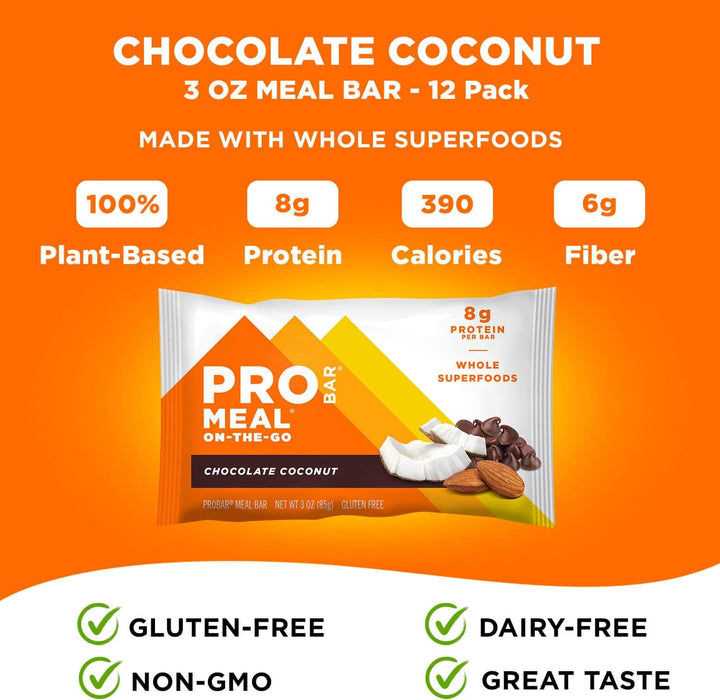 Probar  Organic Chocolate Coconut Bar   3 Oz