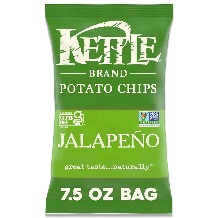 Kettle Brand  Potato Chips Jalapeno  7.5 Oz