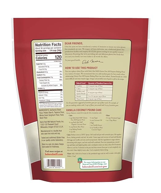 Bob'S Red Mill  Gluten Free Baking Flour All Purpose   44 Oz