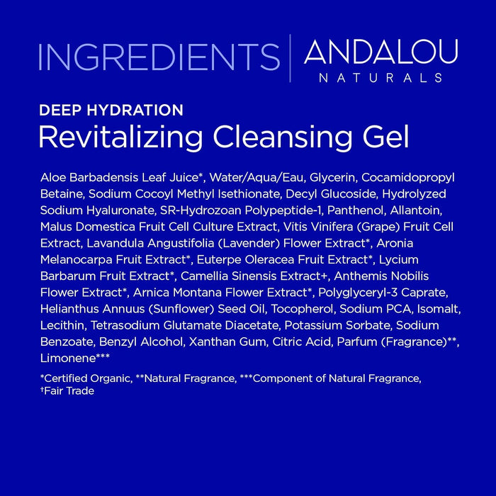 Andalou Naturals Cleansing Gel Revitalizing 1 Each 6 Oz