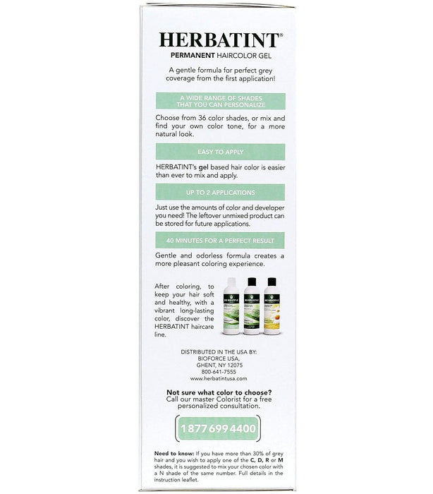 Herbatint  Permanent Herbal Haircolor Gel 5N Light Chestnut 4 Oz