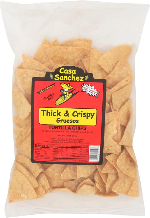 Casa Sanchez Foods  Thick And Crispy Tortilla Chips  14 Oz