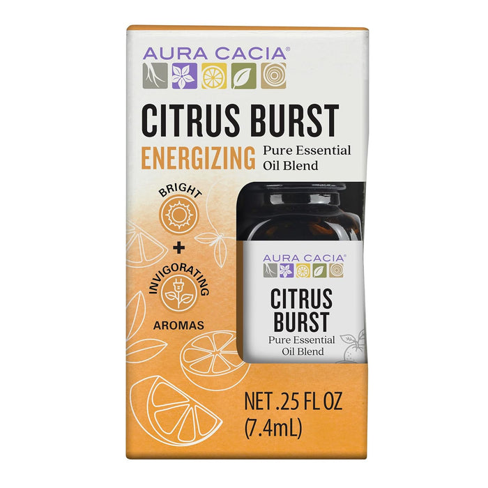 Aura Cacia  Anticavity Citrus Burst Oil Blend   0.25 Oz