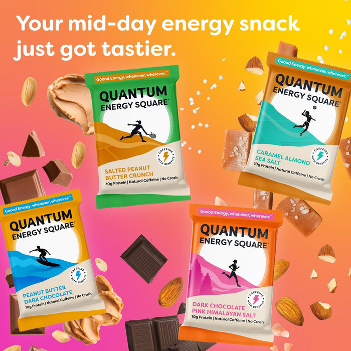 Quantum Energy Squares Bar Variety Pack 4 Flavor 8-1.69 Oz