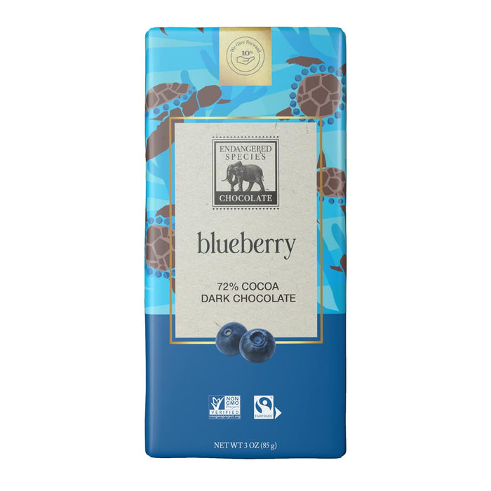 Endangered Species  Luscious Blueberries Plus Dark Chocolate With 72 Percent Cocoa   3 Oz