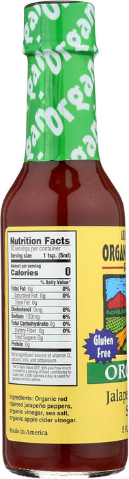 Organic Harvest Organic Pepper Sauce Jalapeno 5 oz