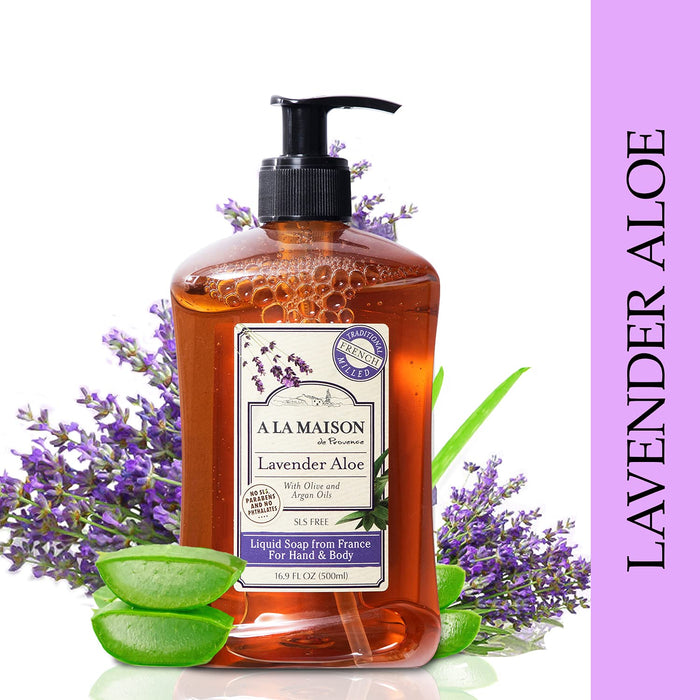 A La Maison  French Liquid Soap Lavender Aloe  1 Each  16.9 Fl Oz