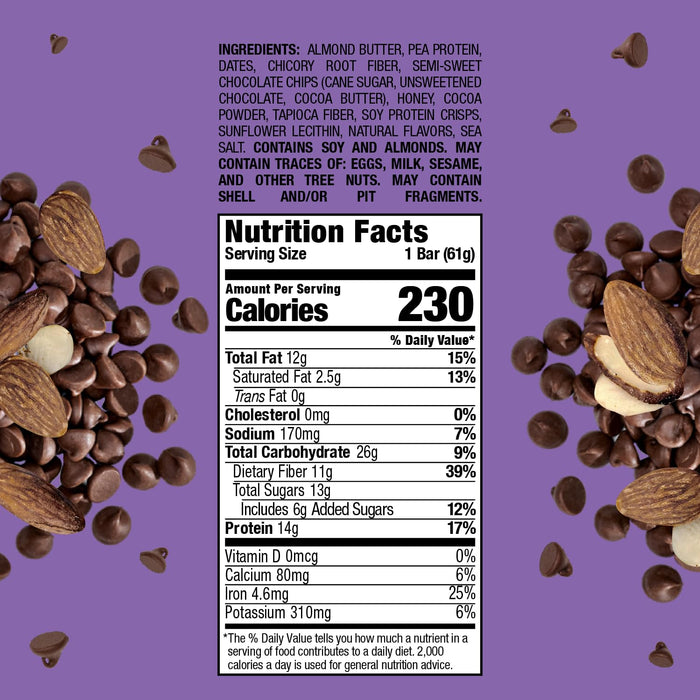 Bobo'S  Double Chocolate Almond Butter Protein Bar   2.2 Oz