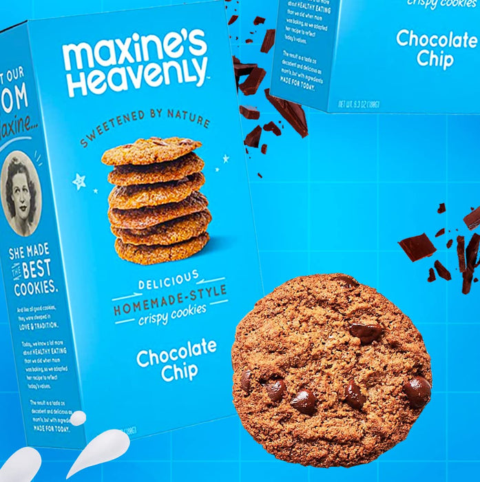 Maxine`S Heavenly  Crispy Cookies Chocolate Chip  6.3 Oz