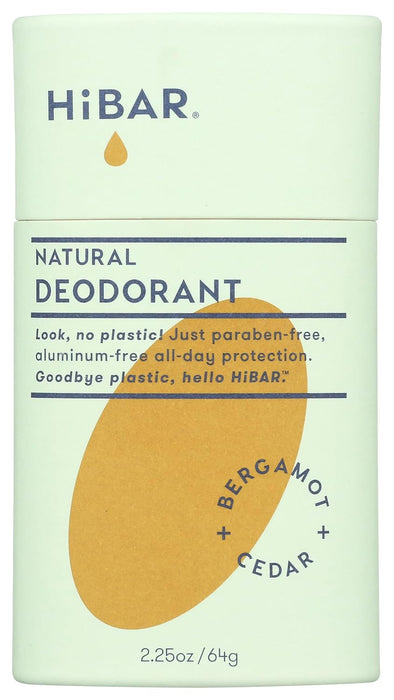 Hibar  Inc  Bergamot And Cedar Deodorant  1 Each  2.25 Oz